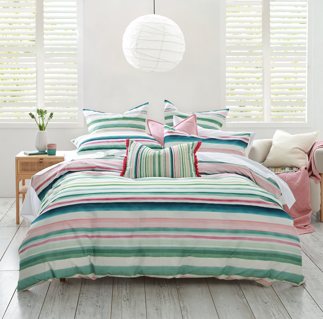 MM Linen Freya Reversible Duvet Cover Set | Cotton Percale image 8